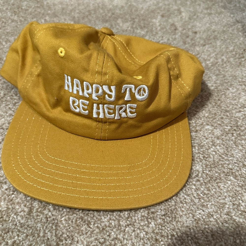Trek light gear yellow happy to be here hat